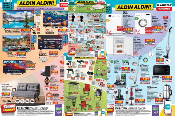 A101 kataloğu 22 Ağustos 2024 aktüel kataloğu yayınlandı! İşte bu haftanın indirim fırsatları!