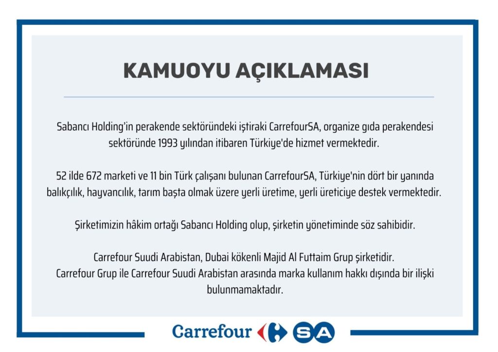 Boykot edilen Carrefour'dan durumu kurtarma çabası