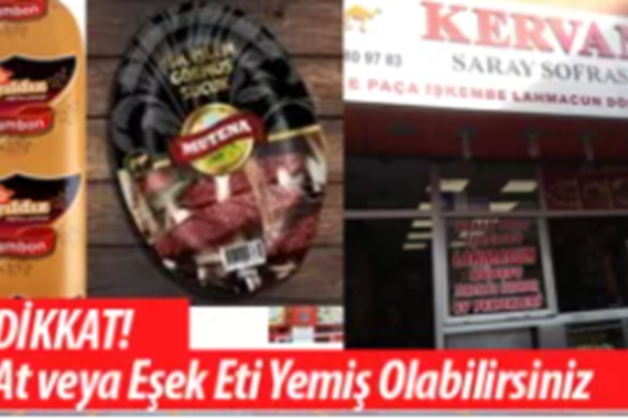 DİKKAT! At veya Eşek Eti Yemiş Olabilirsiniz