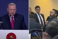 Erdoğan'ın konuşmasını protesto eden 9 kişi için şok ceza