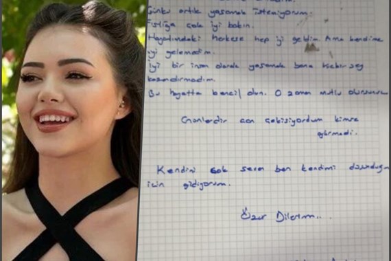 İntihar eden Tiktok fenomeni Kübra Aykut'un veda mektubu ortaya çıktı