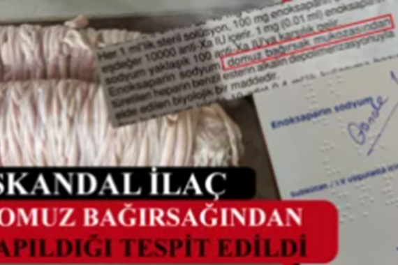 Oksapar isimli ilaç domuz bağırsağından yapılıyor