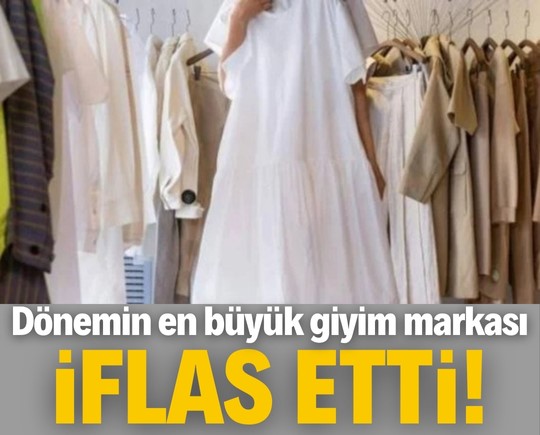 Bir dönemin en büyük giyim markası iflas etti