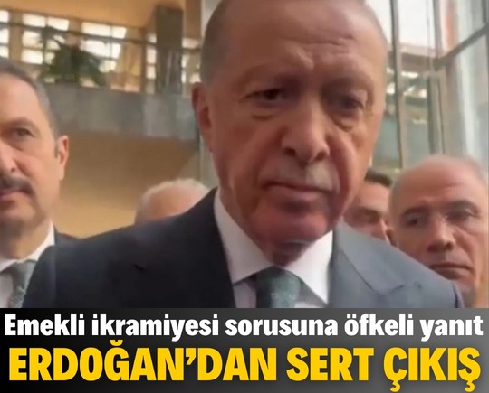 Cumhurbaşkanı Erdoğan’dan sert çıkış! Emekli ikramiyesi sorusuna öfkeli yanıt!