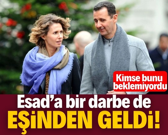 Kimse bunu beklemiyordu: Esad'a bir darbe de eşinden geldi!