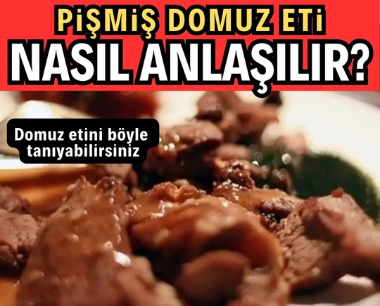 Pişmiş domuz eti nasıl anlaşılır? Domuz etini nasıl tanırız?