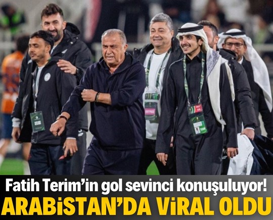 Suudi Arabistan’da viral oldu: Fatih Terim’in gol sevinci olay oldu!