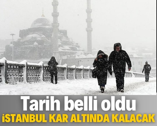 Tarih belli oldu: İstanbul kar altında kalacak